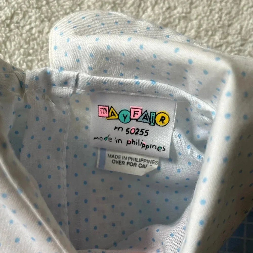 Vintage Mayfair toddler dress, teddy bear design two layers. Sz 24 months